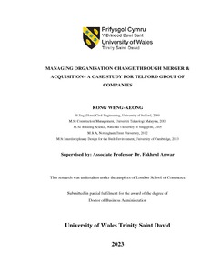 thesis in merger and acquisition